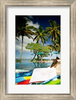 Poolside, Beqa Lagoon Resort, Beqa Island, Fiji Fine Art Print