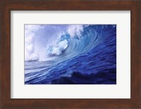 Surfing waves, Fiji Islands Fine Art Print