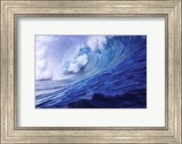 Surfing waves, Fiji Islands Fine Art Print
