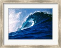 Fiji Islands, Tavarua, Cloudbreak, Surfing waves Fine Art Print