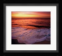Fiji Islands, Tavarua, Colorful sunset Fine Art Print