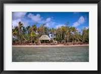 Shelter at Channel Beach, Turtle Island, Yasawa Islands, Fiji Fine Art Print