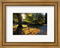 Yard of the Main House on Henderson Property in Litchfield Hills, New Milford, Connecticut Fine Art Print