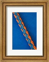 Pattern of rope on cruise ship, Nile River, Egypt Fine Art Print