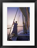 Falucca Sailing Down the Nile River, Egypt Fine Art Print