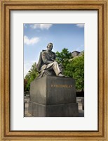 Slovakia, Bratislava, statue of Hviezdoslav Fine Art Print
