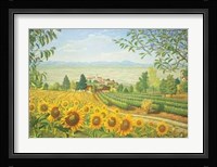 Campagna con Girasoli Fine Art Print