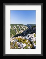 Gorge of Zadiel in the Slovak karst, National Park Slovak Karst, Slovakia Framed Print