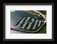 WWI Submarine Wreck and Marina, Port Phillip Bay, Melbourne, Victoria, Australia Fine Art Print