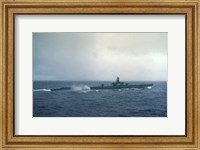 Pacific Ocean, US submarine during WW II Fine Art Print