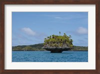 Lagoon inside volcanic caldera, Fiji Fine Art Print