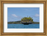 Lagoon inside volcanic caldera, Fiji Fine Art Print