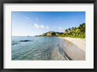 White sandy beach, Oarsman Bay, Yasawa, Fiji Fine Art Print