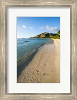 White sandy beach, Oarsman Bay, Yasawa, Fiji, South Pacific Fine Art Print