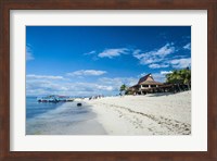 Beach restaurant on Beachcomber Island, Mamanucas Islands, Fiji, South Pacific Fine Art Print