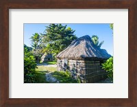 Local thatched hut, Yasawa, Fiji, South Pacific Fine Art Print