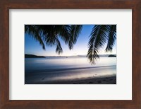 Sunset over the beach, Naviti, Yasawa, Fiji, South Pacific Fine Art Print