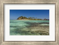 The turquoise waters of the blue lagoon, Yasawa, Fiji, South Pacific Fine Art Print