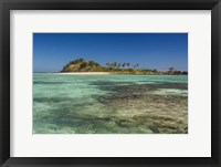 The turquoise waters of the blue lagoon, Yasawa, Fiji, South Pacific Fine Art Print