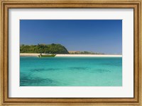 The turquoise waters of the blue lagoon, Yasawa, Fiji Fine Art Print