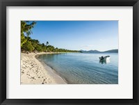White sand beach, Oarsman Bay, Yasawa, Fiji, South Pacific Fine Art Print