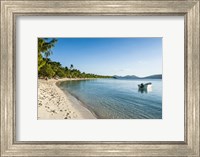 White sand beach, Oarsman Bay, Yasawa, Fiji, South Pacific Fine Art Print