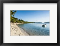 White sand beach, Oarsman Bay, Yasawa, Fiji, South Pacific Fine Art Print