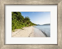 White sandy beach, Fiji Fine Art Print