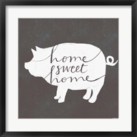 Home Sweet Home Pig Fine Art Print