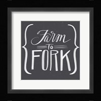 Farm to Fork Framed Print