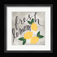 Fresh Lemons Framed Print