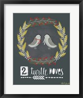2 Turtledoves Framed Print