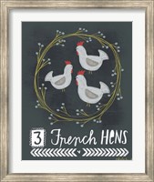 3 French Hens Fine Art Print