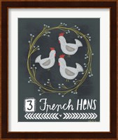 3 French Hens Fine Art Print