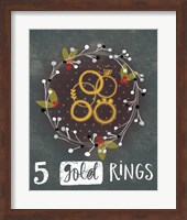 5 Gold Rings Fine Art Print
