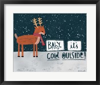 Cold Reindeer Framed Print