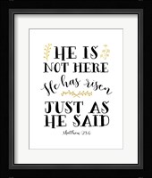 He Has Risen Fine Art Print