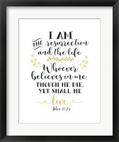 John 11-25 Fine Art Print