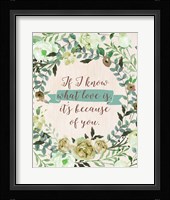 Mom Because of You Fine Art Print