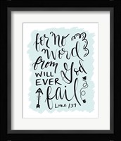 Luke1-37 Fine Art Print