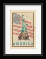 Travel America Framed Print