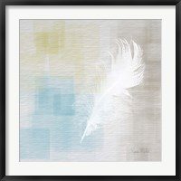 White Feather Abstract II Fine Art Print