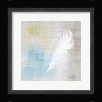 White Feather Abstract II Framed Print
