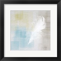 White Feather Abstract II Framed Print