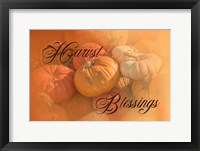 Harvest Blessings I Framed Print