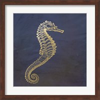 Golden Seahorse Fine Art Print