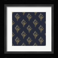 Gold Shell Pattern Framed Print