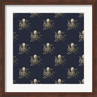 Gold Octopus Pattern Fine Art Print