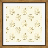 Golden Shell Pattern Fine Art Print