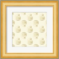 Golden Shell Pattern Fine Art Print